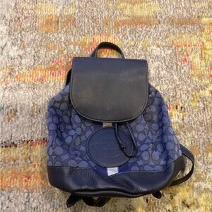 Coach Navy Back Pack